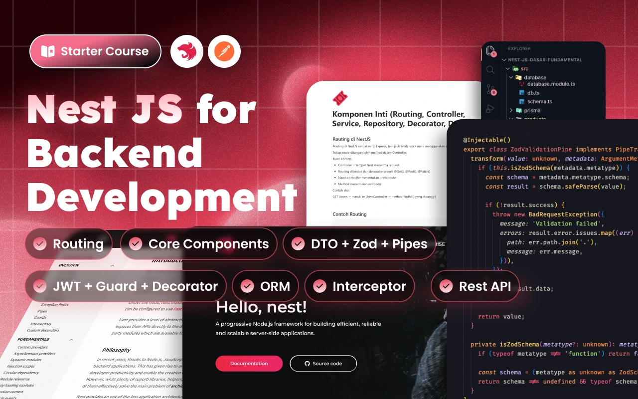 Kelas NestJS untuk Backend Development di BuildWithAngga